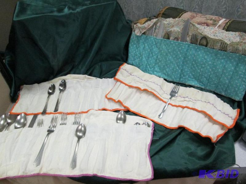 4 cloth holder for spoon, knives, and forks...