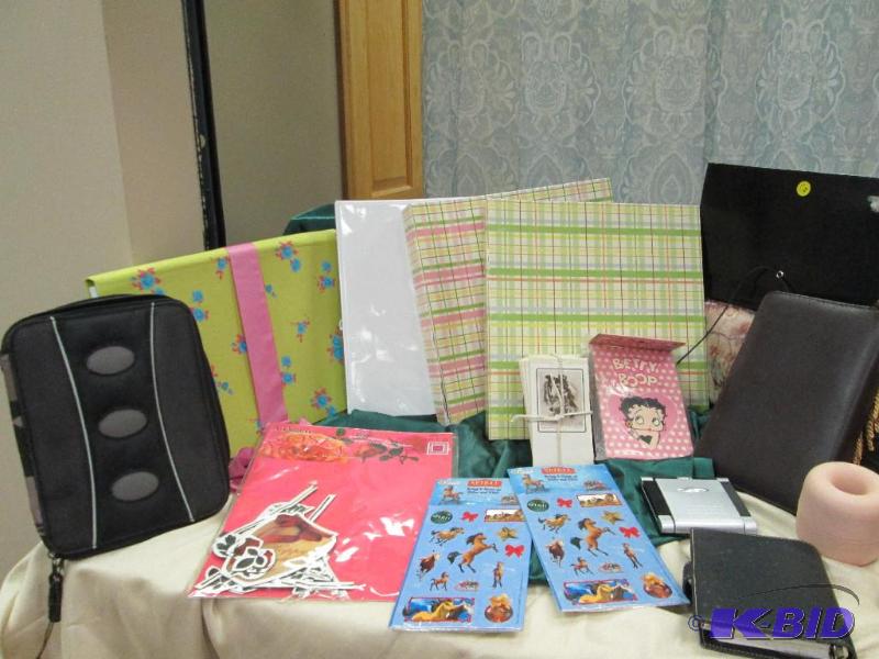 Binders, stickers, daily organizer, paper cli...