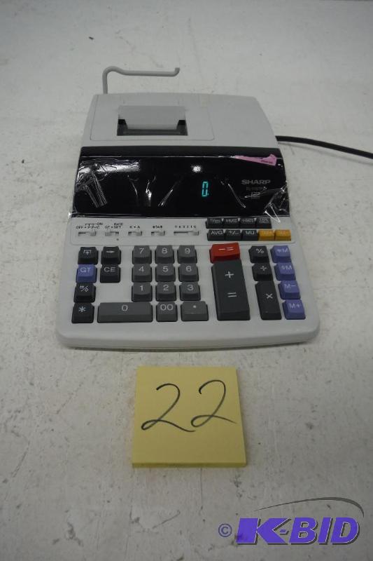 Sharp EL-1197PIII Heavy Duty Color Printing Calculator with Clock and Calendar