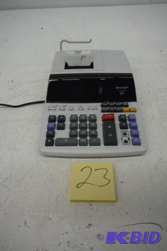 Sharp EL-1197PIII Heavy Duty Color Printing Calculator with Clock and Calendar