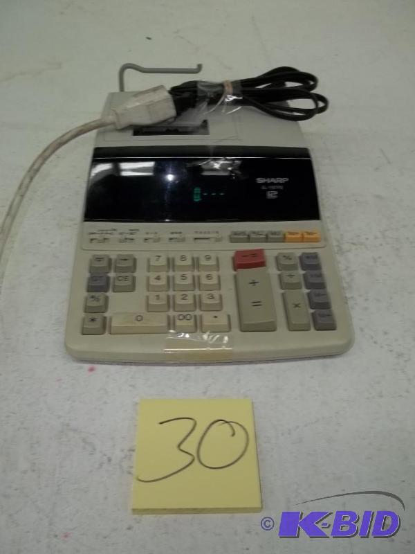 Sharp EL-1197PII Heavy Duty Color Printing Calculator with Clock and Calendar