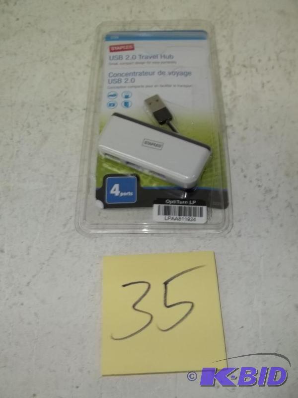 Staples Usb 2.0 Travel Hub 4 Ports