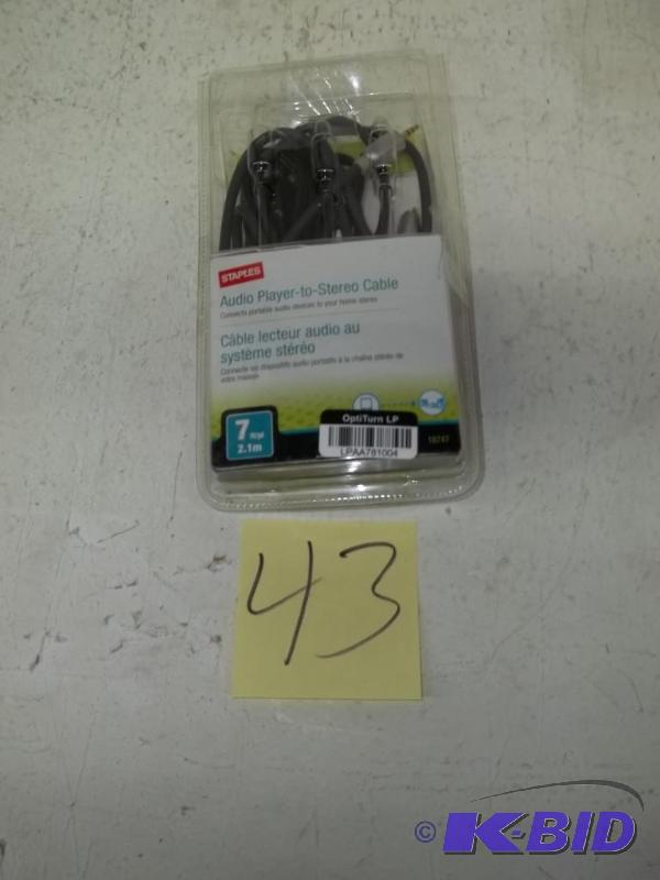 Staples Audio player to stereo cable
