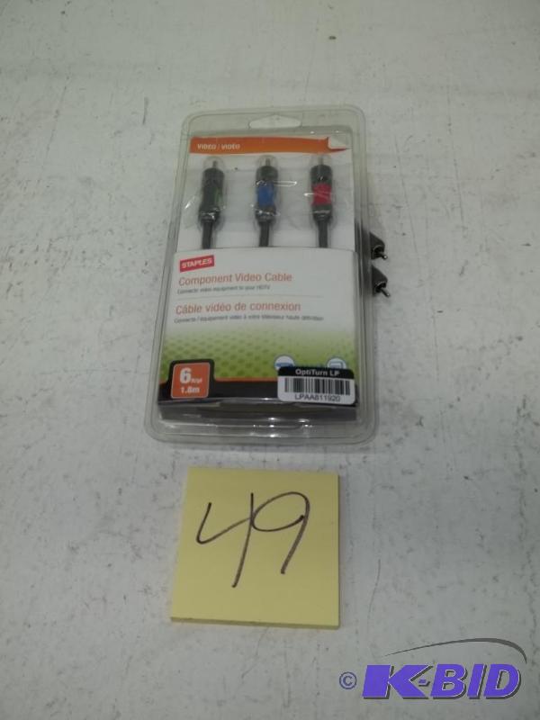 Component Video Cable - 6 Ft - Connect Video Equipment to HDTV