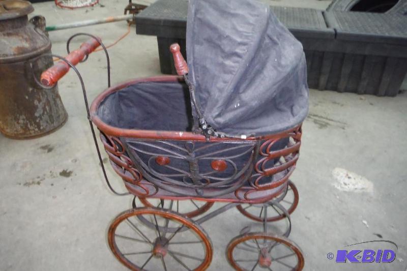 Antique baby buggy