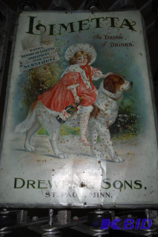 Vintage Drewry&sons Limetta sign