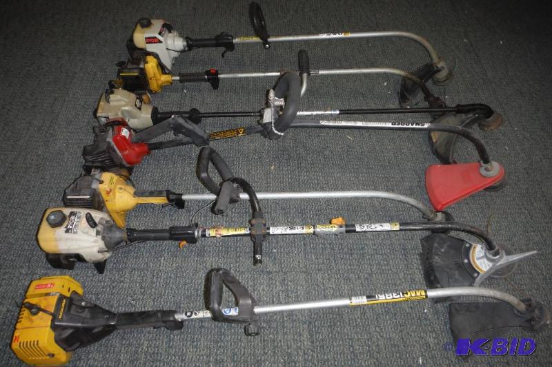 Lot  of seven weedwhips