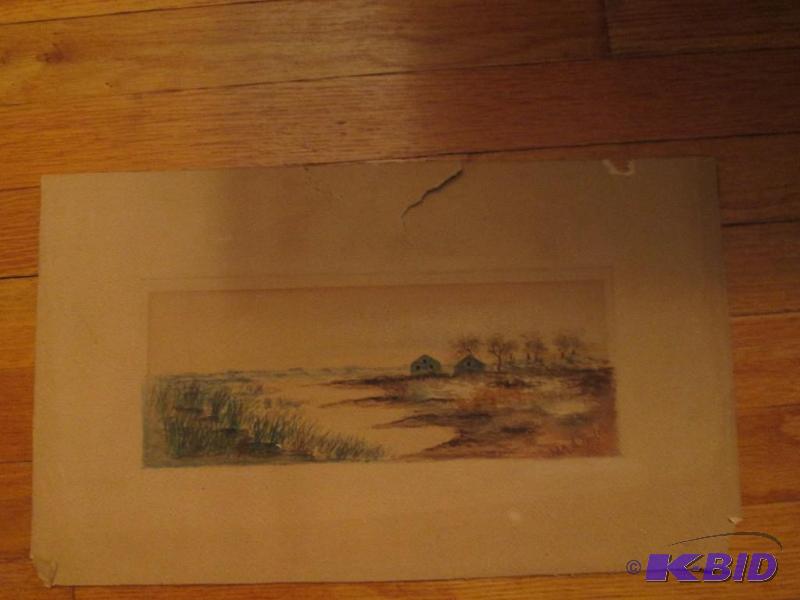 country setting painting 12in x 17in...