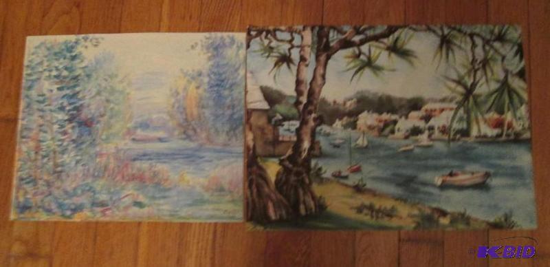 mixed lot of nature sene paintiings...