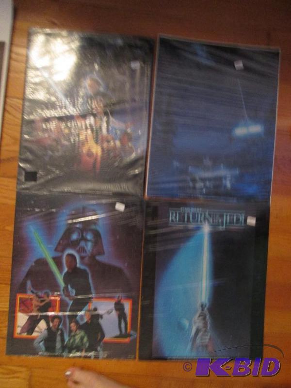 four 14in x 11in star wars return of the Jedi...