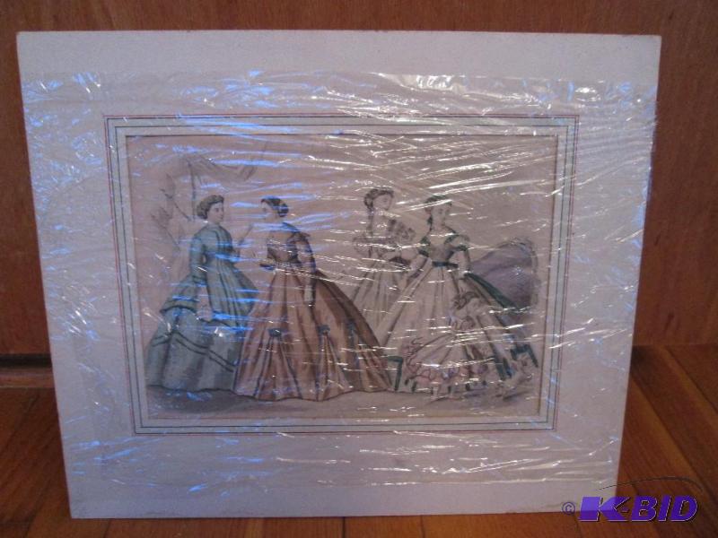 framed art picture of five girls in dresses 1...