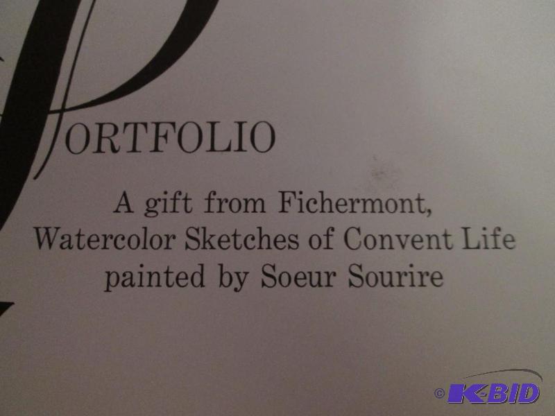 Portfolio with four orginal looking sketches...
