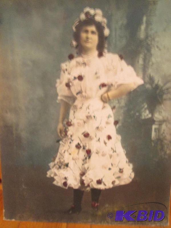 girl in rose covered dress photo 20in x 16in...