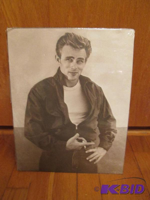 James Dean picture, 14in x 11in...
