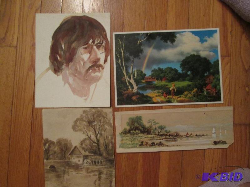 mixed lot of nature senes and sketches...