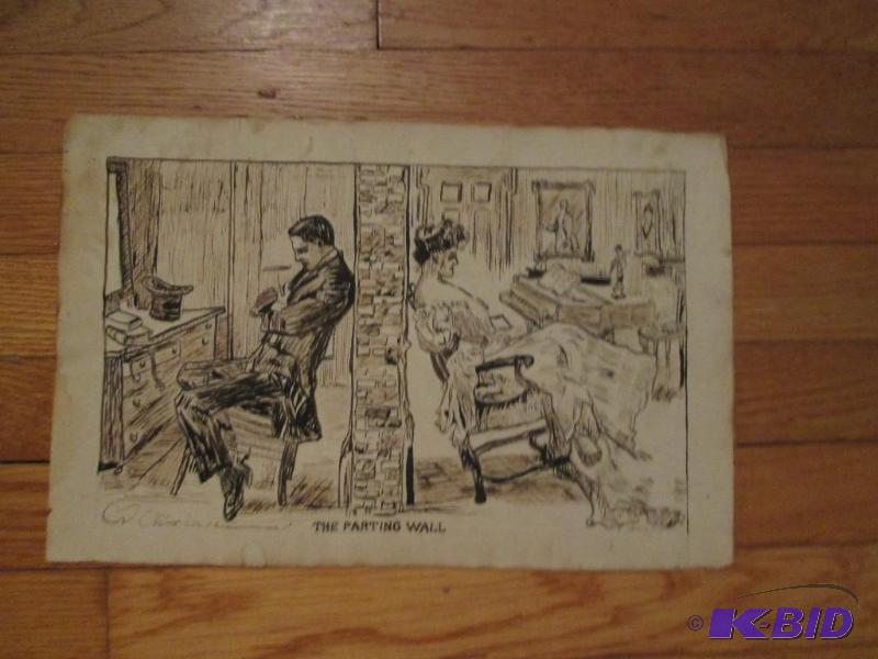 The Parting Wall sketch 10in x 15in...