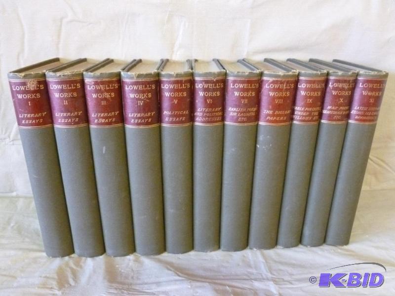 Antique Book Set - Lowells Works, Eleven&nbs...