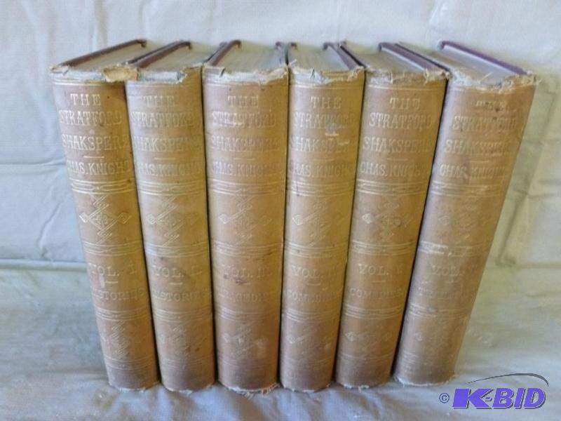 Antique Book Set - The Stratford Shakspere - ...