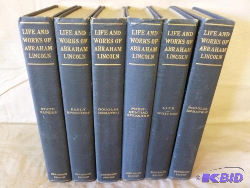 Antique Book Set - Life And Works Of Abraham ...