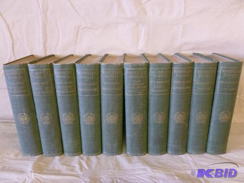 Antique Book Set - Waverley Novels - Sterling...