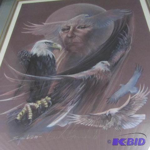 lot 1 image: I Am Eagle Framed Print