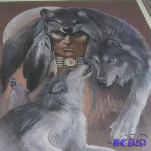 lot 2 image: I Am Wolf Framed Print