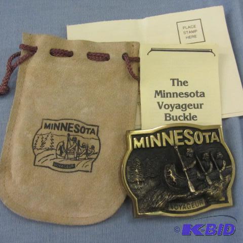 lot 37 image: Minnesota Voyageur Buckle