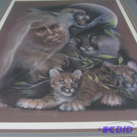 lot 4 image: I Am Cougar Framed Print