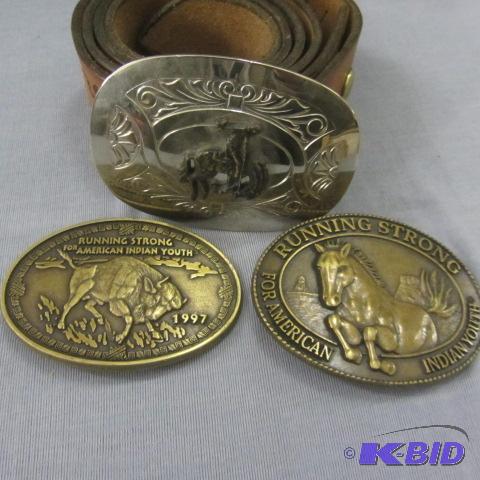 lot 50 image: Bronc, Running Strong Buckles