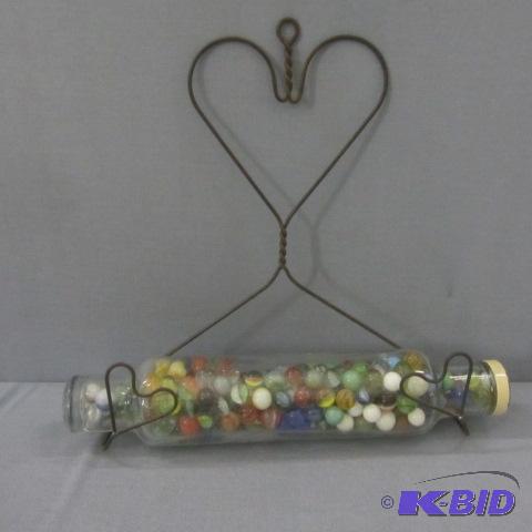 lot 59 image: Rolling Pin, Marbles