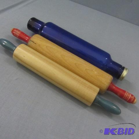 lot 60 image: Cobalt Glass, Wood Pins