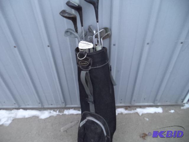 lot 120 image: Palmer Golf Bag, Clubs