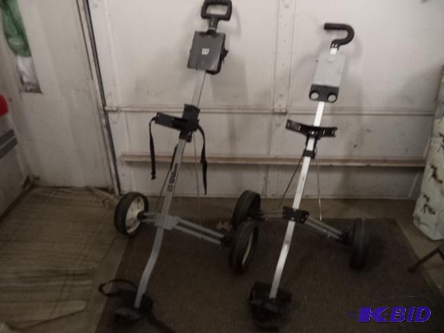 lot 121 image: Folding Golf Carts