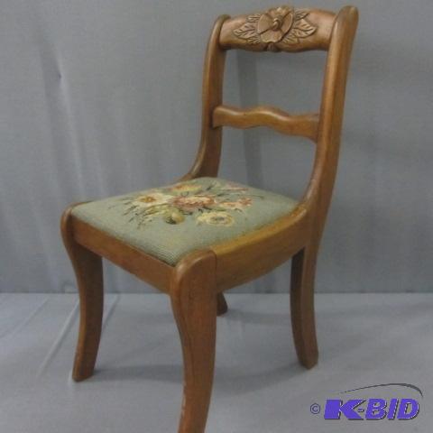 lot 17 image: Fancy Mahogany Chair