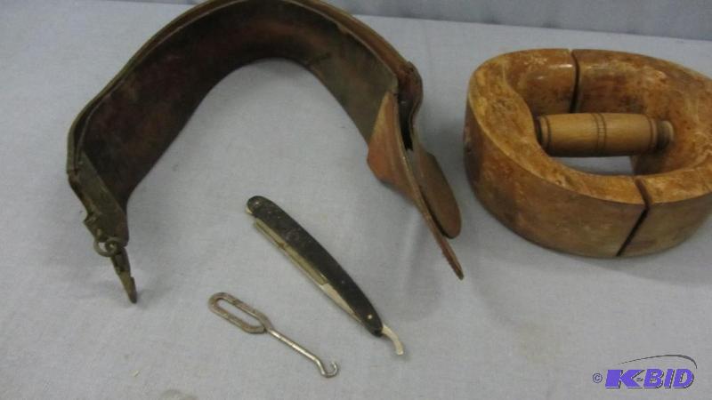 lot 177 image: Hat Stretcher, Shaving, Hook