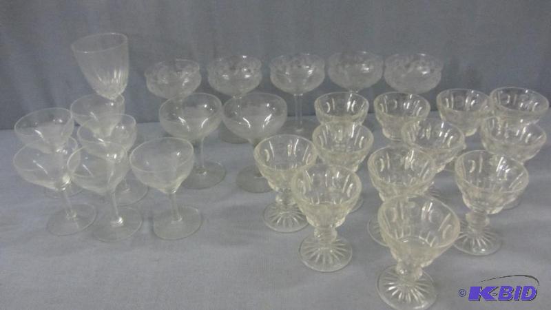 lot 189 image: Fancy Stemware