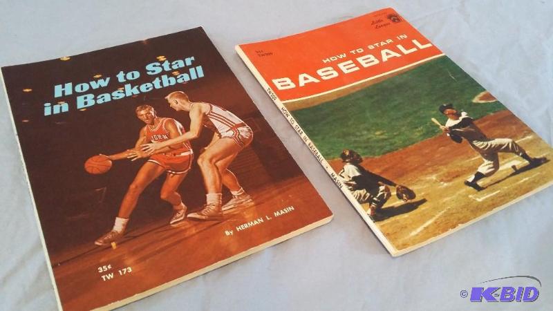 Lot of 2 books on How to star in Basketball & Baseball