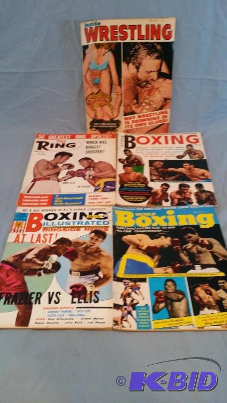 Lot of 5 BoxingWrestling Magazines