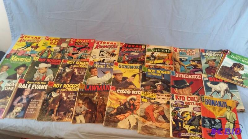 Lot of over 30 Western Comic Books