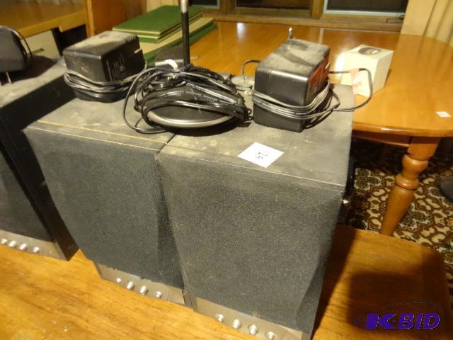 lot 129 image: RCA Wireless Speaker Set. Works...