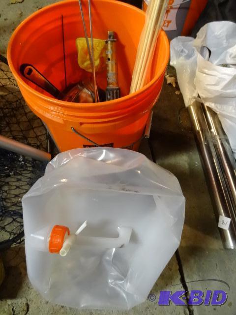 lot 16 image: Camp Forks. Collapsible Water Jug. Folding Ar...