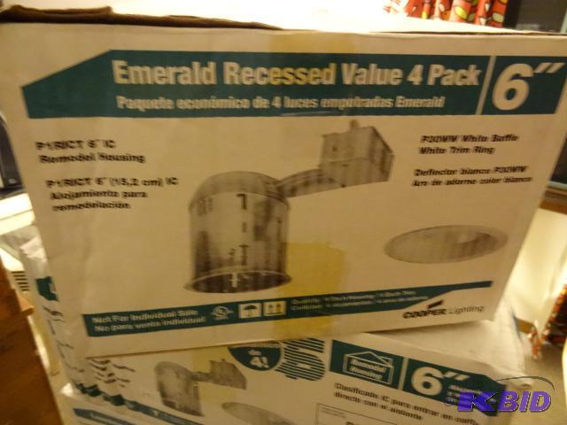 lot 170 image: Emerald Recessed Value 4 Pack 6"...