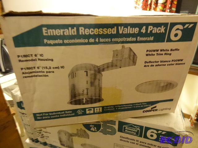 lot 171 image: Emerald Recessed Value 4 Pack 6"...