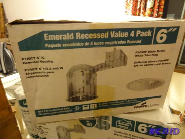 lot 172 image: Emerald Recessed Value 4 Pack 6"...