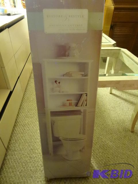 lot 186 image: 62 12 X 26 X 9 Rear of toilet Cabinet. New...