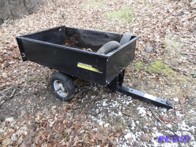 lot 2 image: Craftsman Lawn and Garden Cart. 33 X 50. Come...