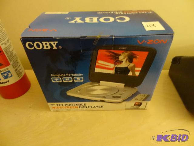 lot 218 image: Coby 7" TFT Portable Widescreen DVD Play...