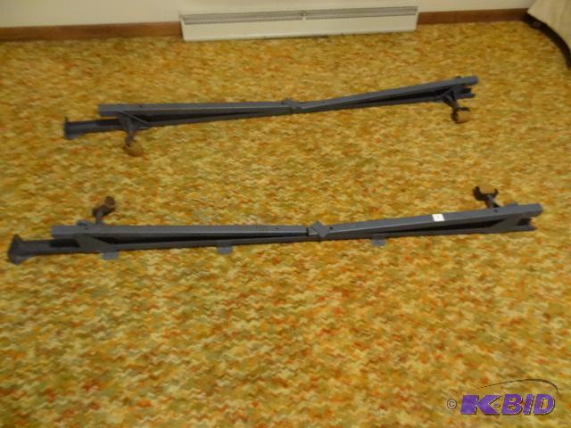 lot 230 image: Queen Size Bed Frame Comes with Free Sealy Po...