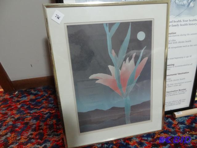 lot 236 image: Framed Art Print 17 X 21...
