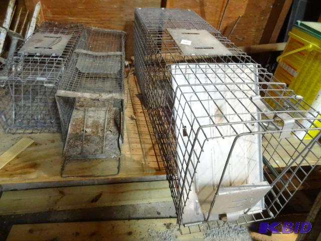 lot 24 image: 3 Live Traps. One Needs Work...